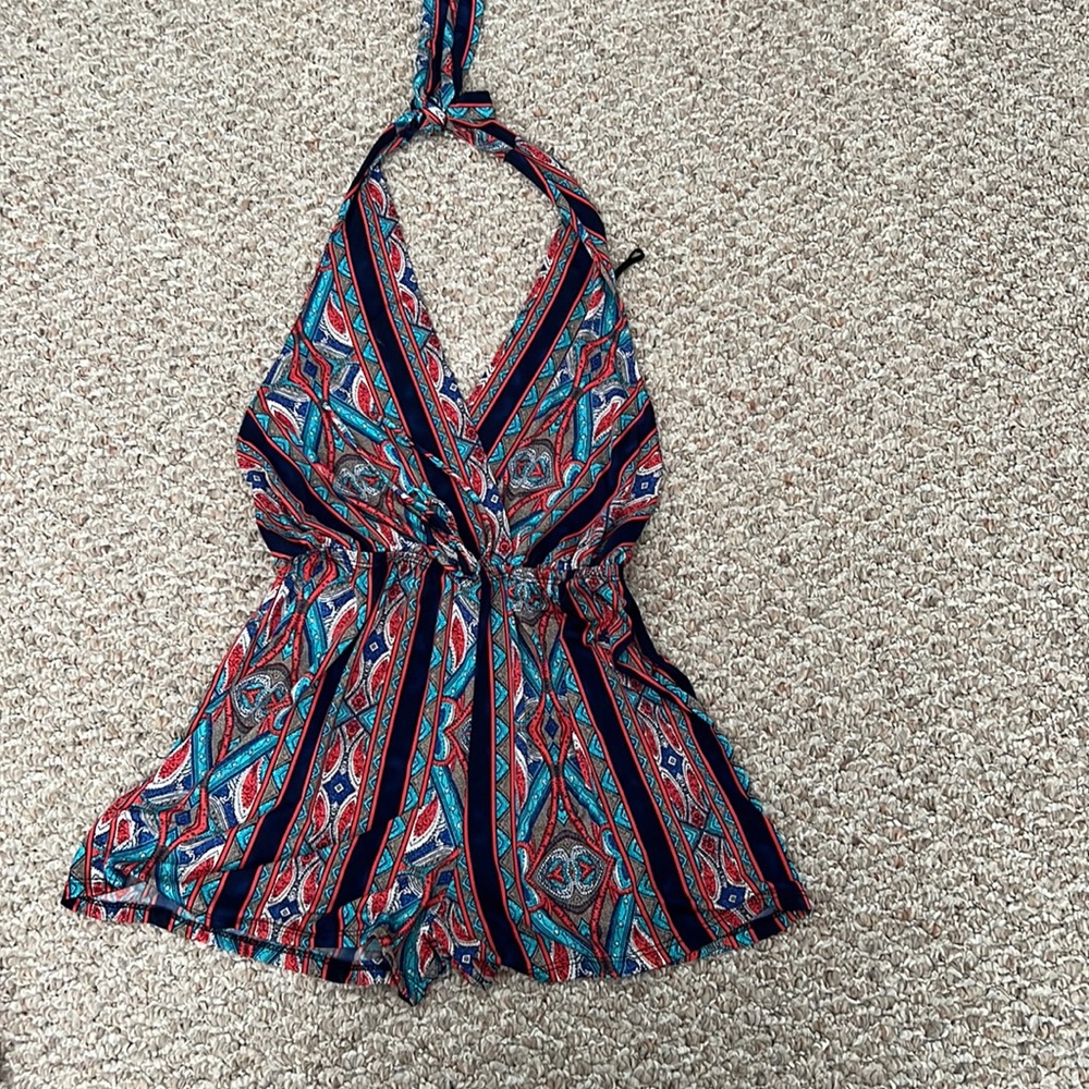 Cute romper // swimsuit cover up - medium
